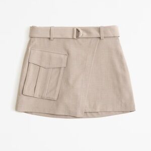 Abercrombie & Fitch Wrap-Front Utility Mini Skort Size L
